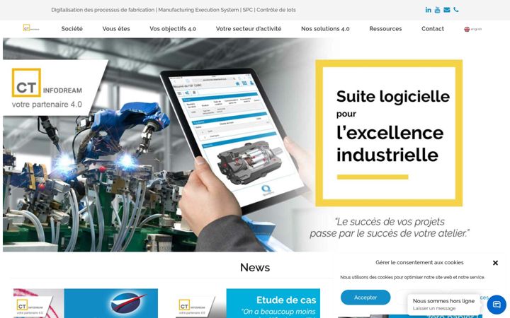 Screenshot of infodreamgroup.fr