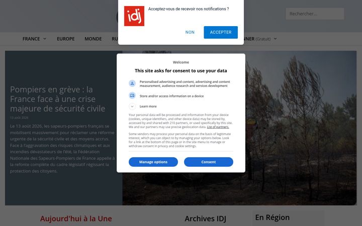 Screenshot of infodujour.fr
