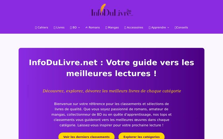 Screenshot of infodulivre.net