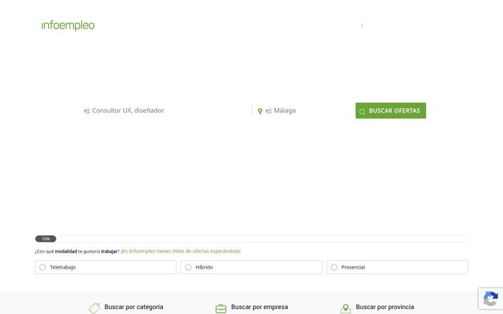 Screenshot of infoempleo.com