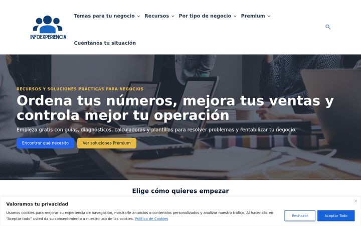 Screenshot of infoexperiencia.com