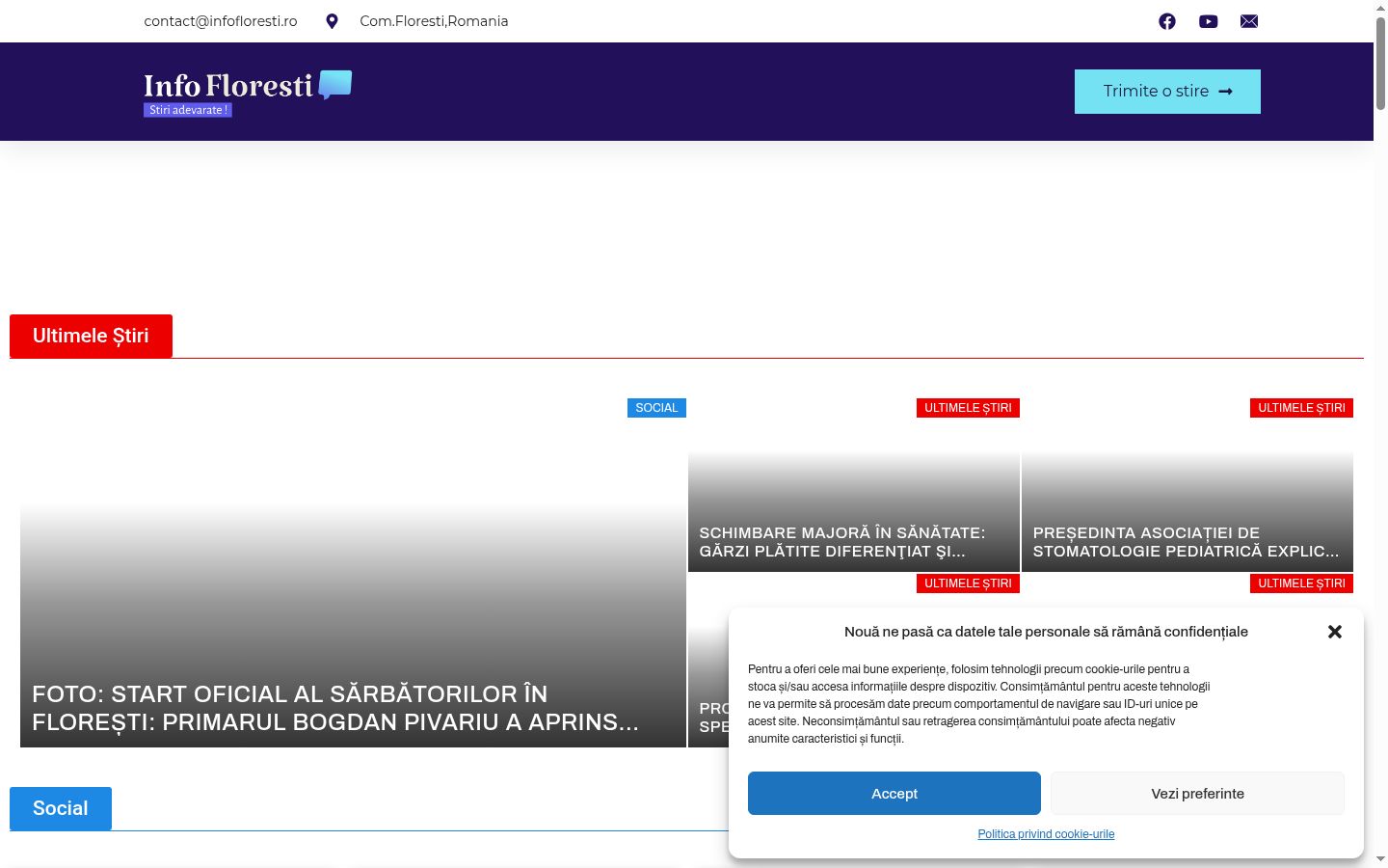 Screenshot des Einwilligungsbanners vor jeglicher Interaktion