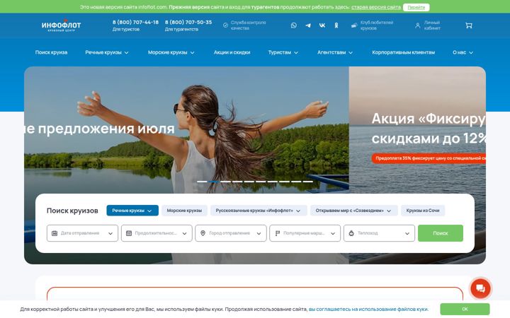 Screenshot of infoflot.com