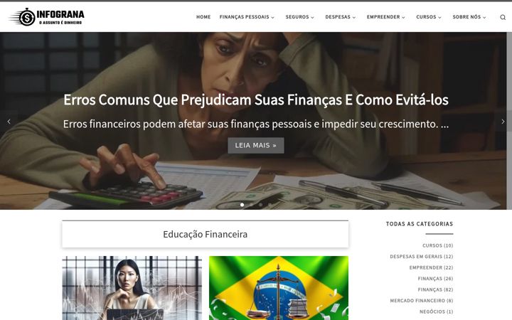 Screenshot of infograna.com.br