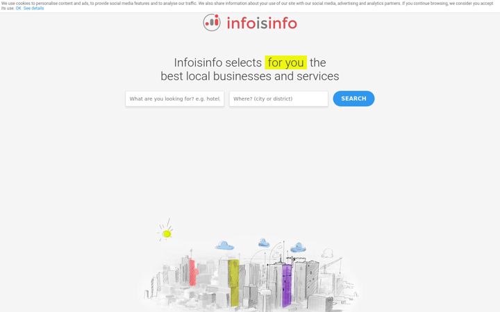 Snimka zaslona za infoisinfo.co.in