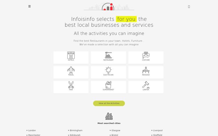 Screenshot ta' infoisinfo.co.uk