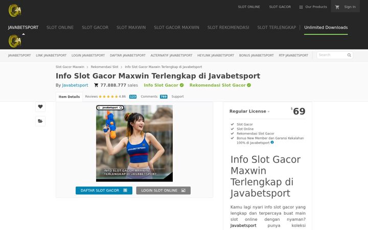 Screenshot di infojavabetsport.com