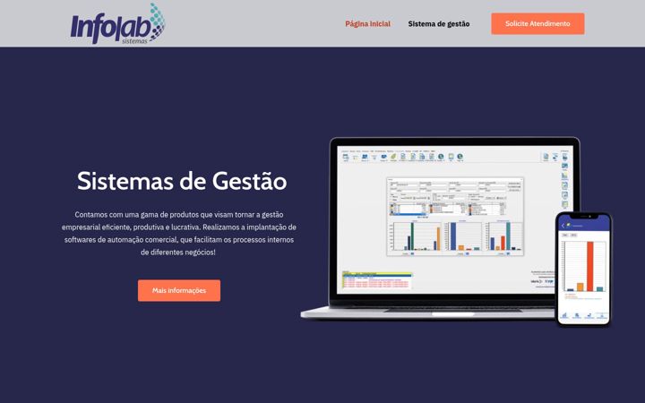 Screenshot of infolabsc.com.br