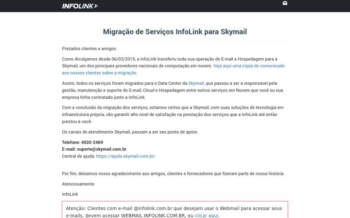 Screenshot of infolink.com.br