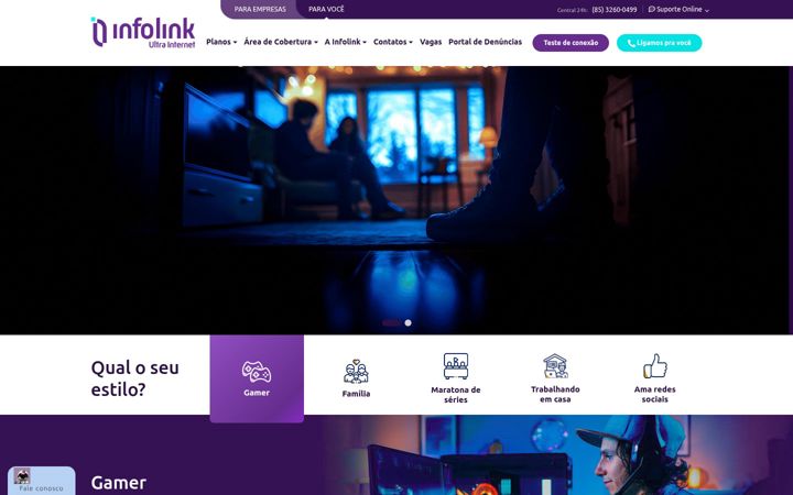 Screenshot of infolinktelecom.com