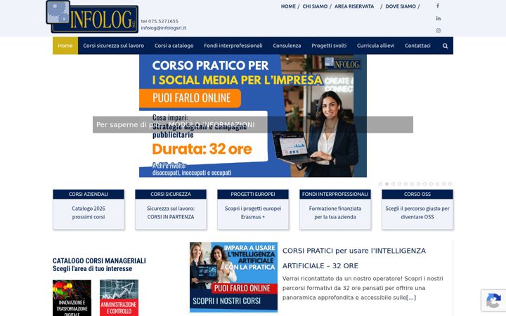Screenshot of infologsrl.it