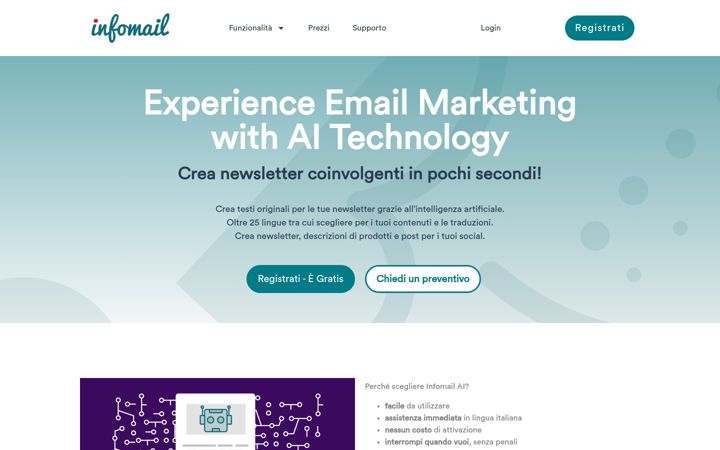 Screenshot of infomail.it