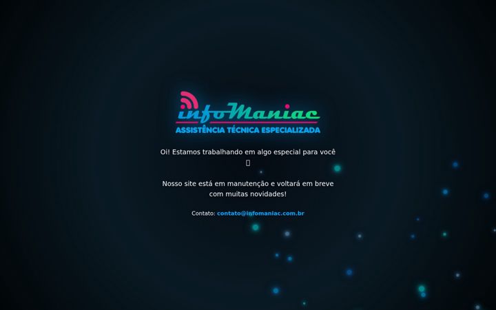 Screenshot of infomaniac.com.br