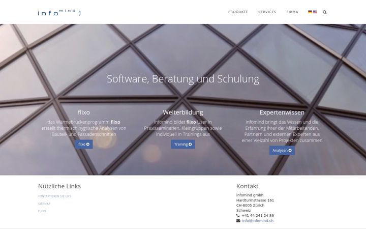 Screenshot of infomind.ch