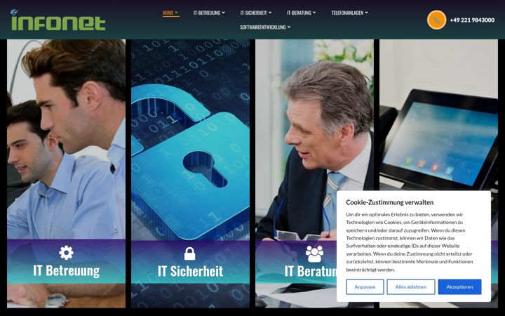 Screenshot of infonet-computer.de