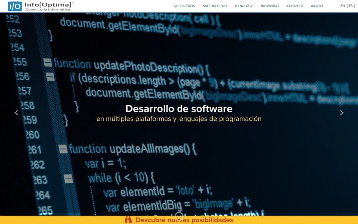 Screenshot of infooptima.net