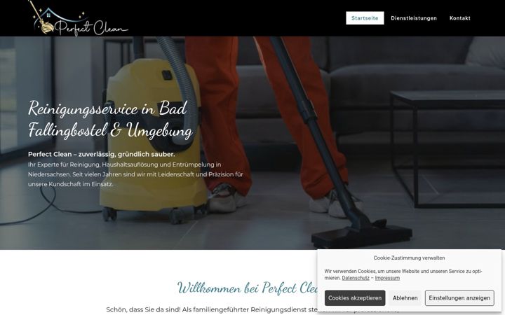 Screenshot of infoperfectclean.de