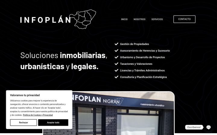 Screenshot of infoplannigran.com