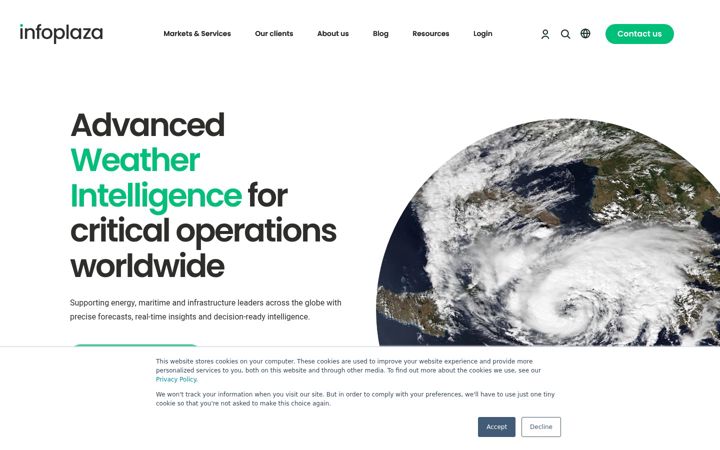 Screenshot of infoplaza.com