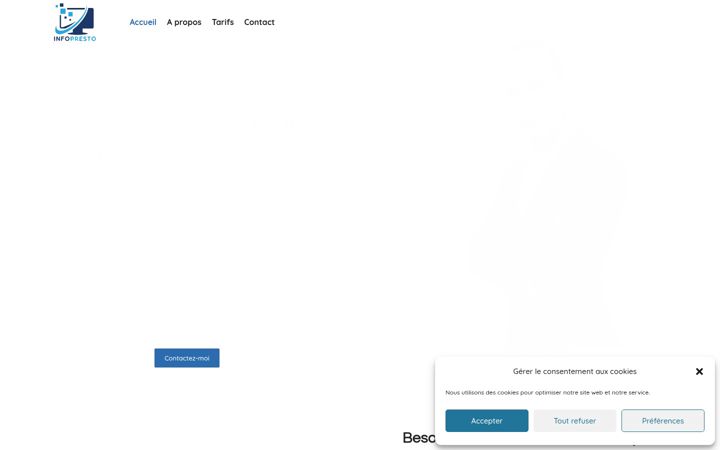 Screenshot of infopresto.com