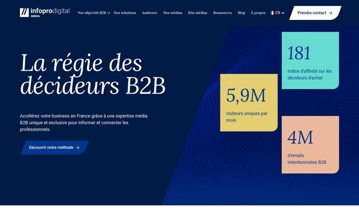 Screenshot of infoprodata.fr