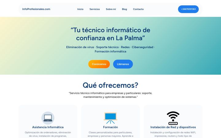 Screenshot of infoprofesionales.com