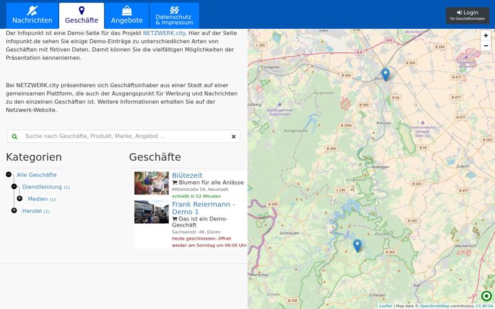 Screenshot of infopunkt.de