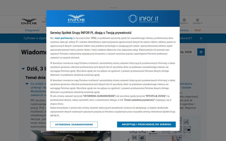 Ekrānuzņēmums no infor.pl