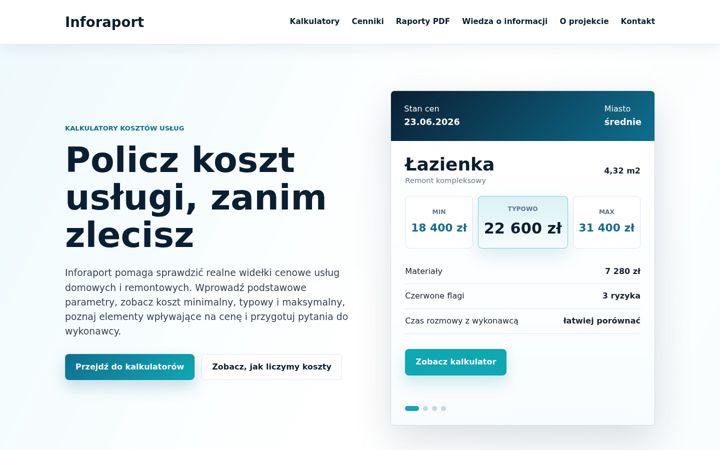 Screenshot of inforaport.com