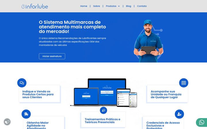 Screenshot ta' inforlube.com