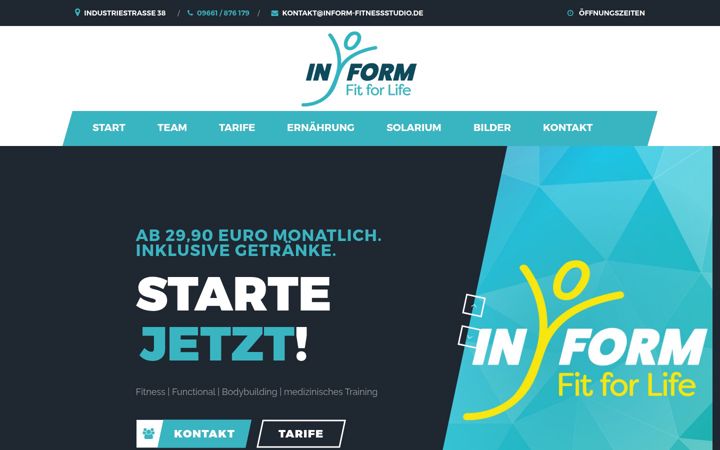 Screenshot of inform-fitnessstudio.de
