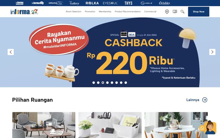 Screenshot of informa.co.id