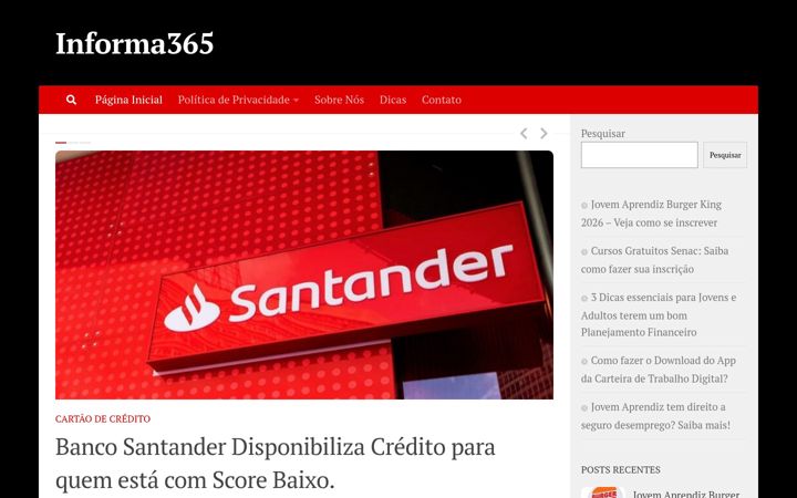 Screenshot of informa365.com