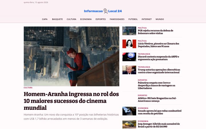 Screenshot of informacao-local24.com