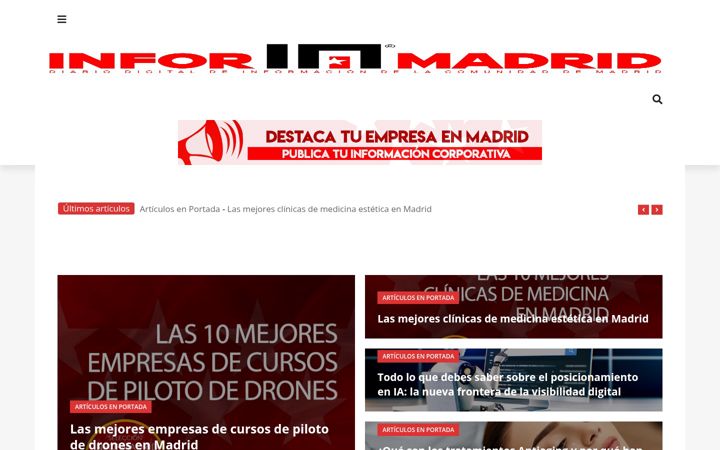 Screenshot of informadrid.com
