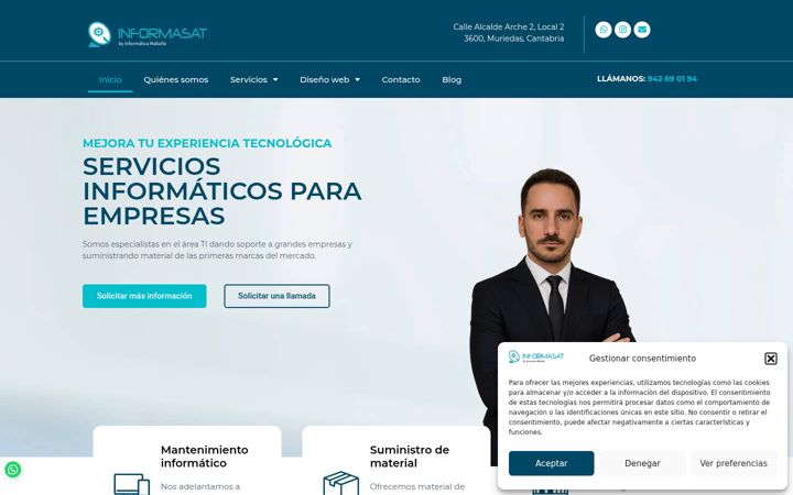 Screenshot of informasat.es