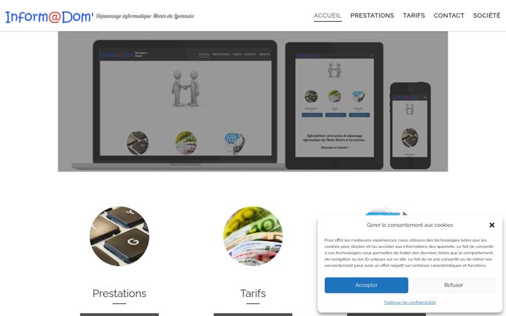 Screenshot of informatdom.fr