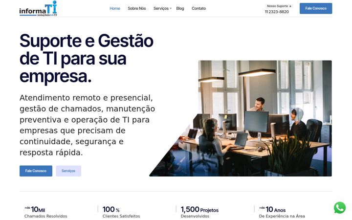 Screenshot of informati.com.br