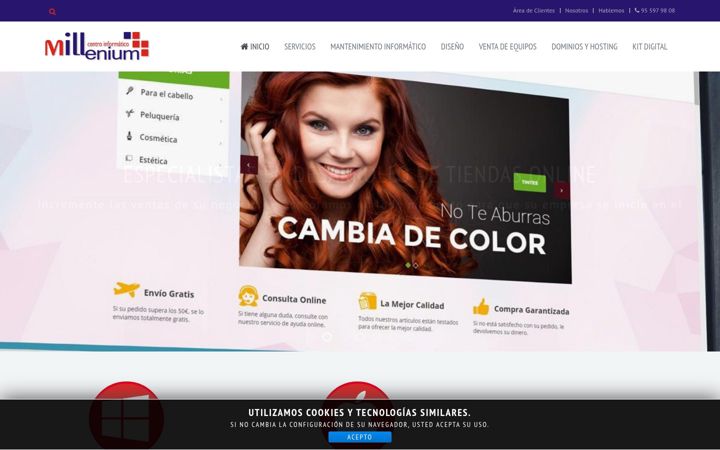 Kuvakaappaus sivustosta informatica-millenium.com