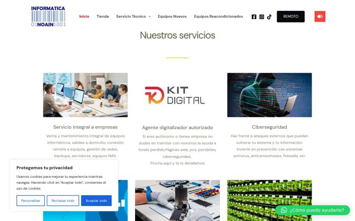 Screenshot of informaticanoain.com
