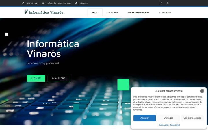 Screenshot of informaticavinaros.es