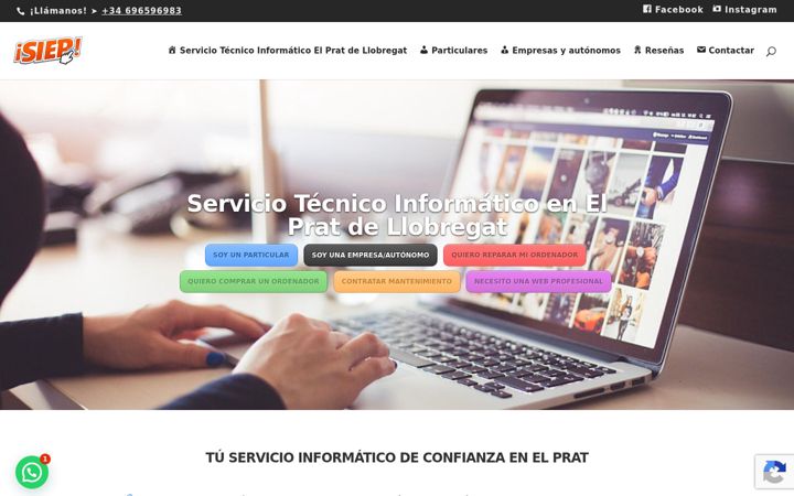 Screenshot of informaticoelprat.com