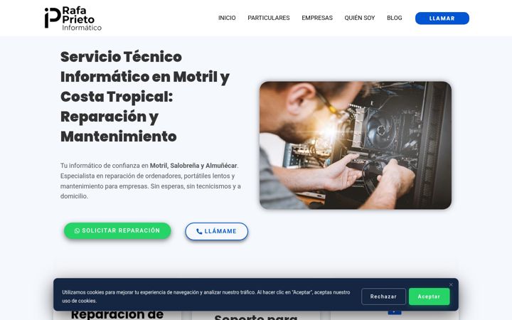 Screenshot of informaticoenmotril.com