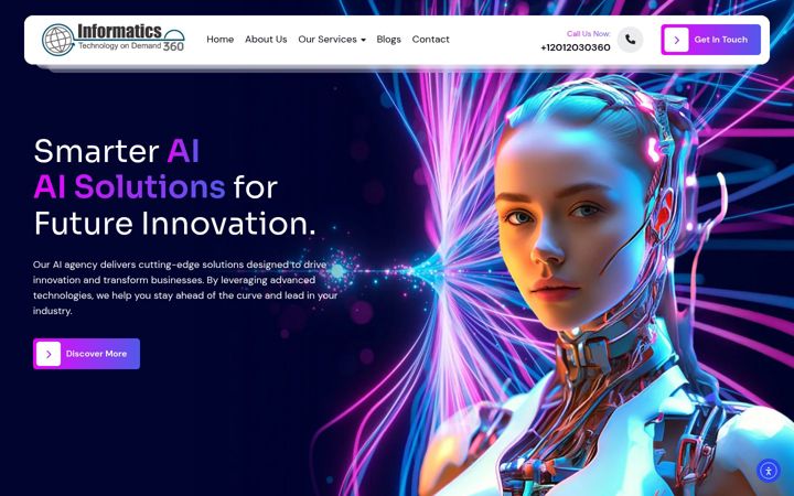 Screenshot of informatics360.co.uk