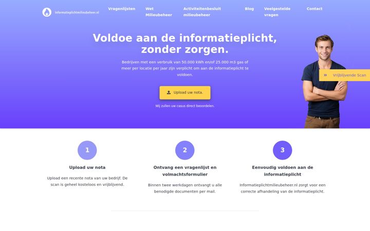 Screenshot of informatieplichtmilieubeheer.nl