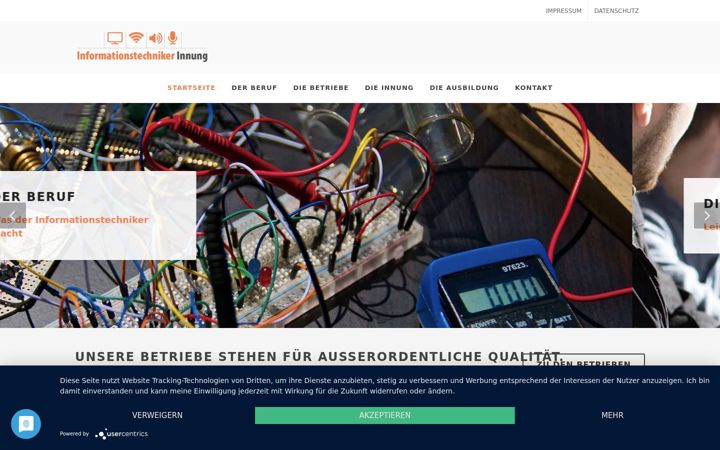 Screenshot of informationstechniker-bielefeld.de