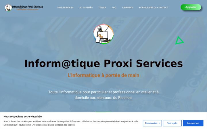Screenshot of informatiqueproxiservices.fr