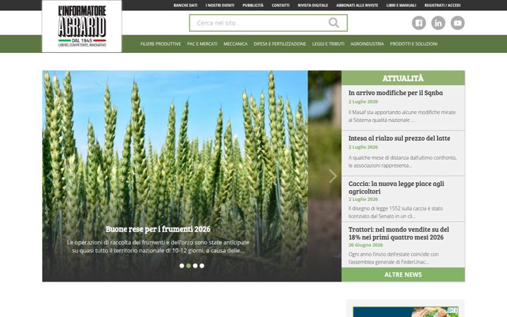 Screenshot of informatoreagrario.it