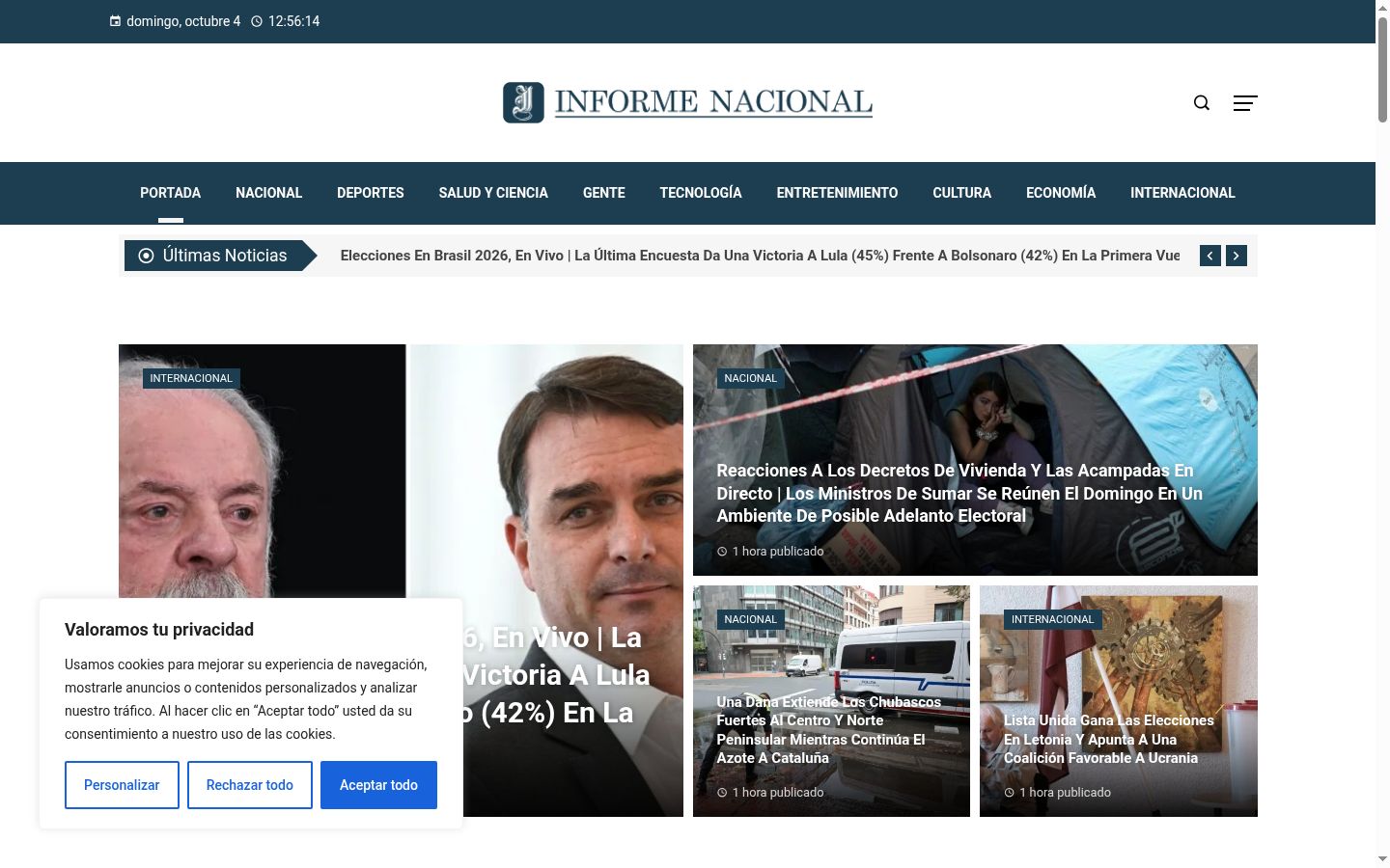 Zrzut ekranu banera zgody wyświetlanego przed jakąkolwiek interakcją