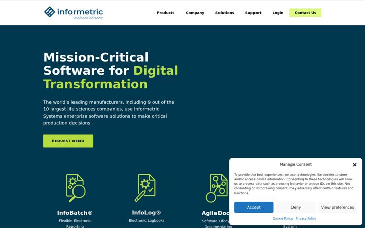 Screenshot of informetric.com